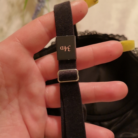 NEW! Victoria's Secret Dream Angels Black Velvet Long Line Bra Line - Picture 12 of 16